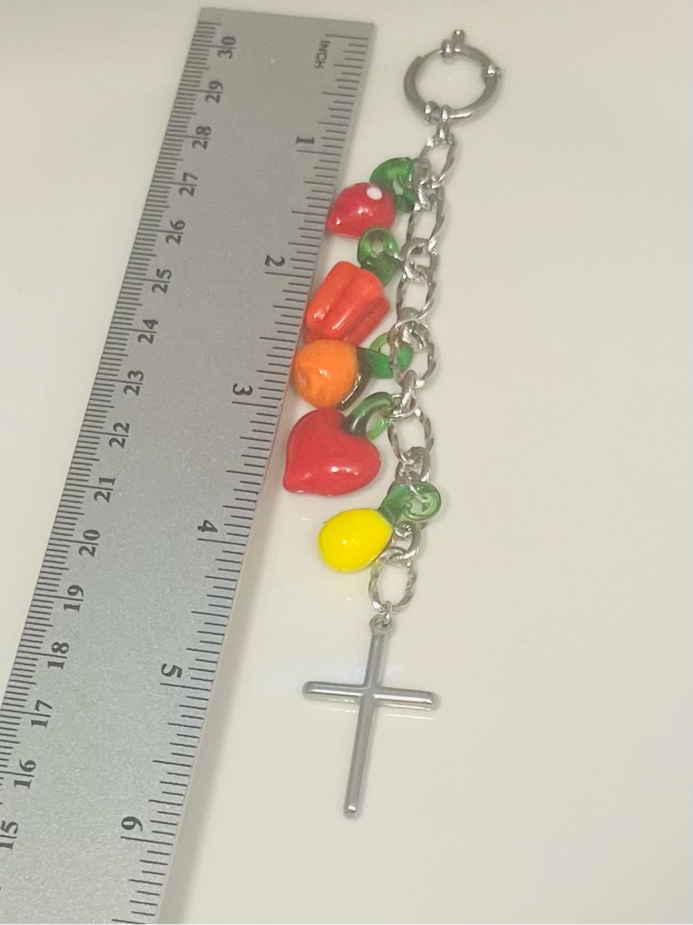 Know Them by Their Fruits  Cross Bag Charm or Keychain - Picture 4 of 5
